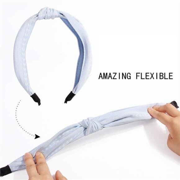 Hairband, 6 Pcs Headbands for Women - Light Color, Fashion Cotton-flax - Picture 2 of 7